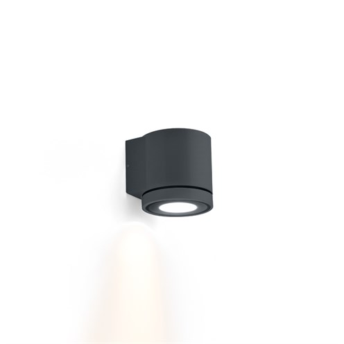 Wever & Ducré+TUBE WALL 1.0 PAR16 max. 5W GU10, IP65, välisvalgusti, antratsiithall
